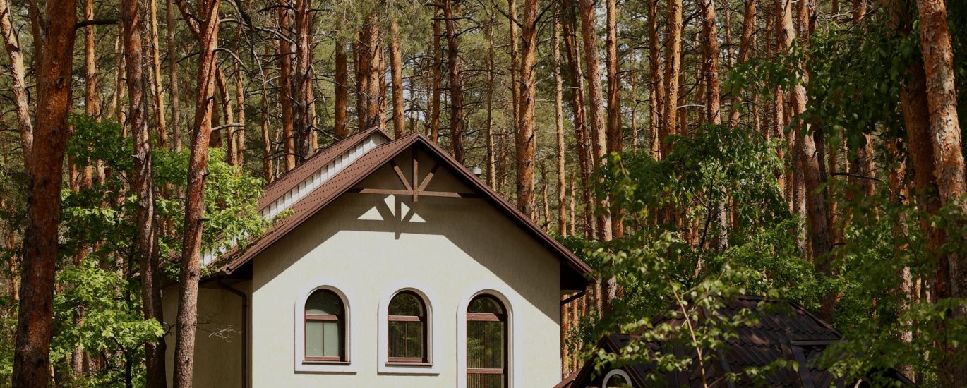 Заміський комплекс Мухомор серед соснового лісу